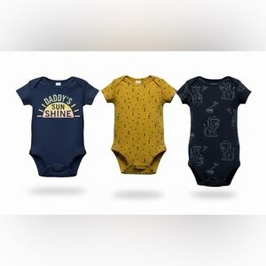 Carter’s Baby Unisex 3 Months Short Sleeve Bodysuit Onesie Bundle 6 Piece Set